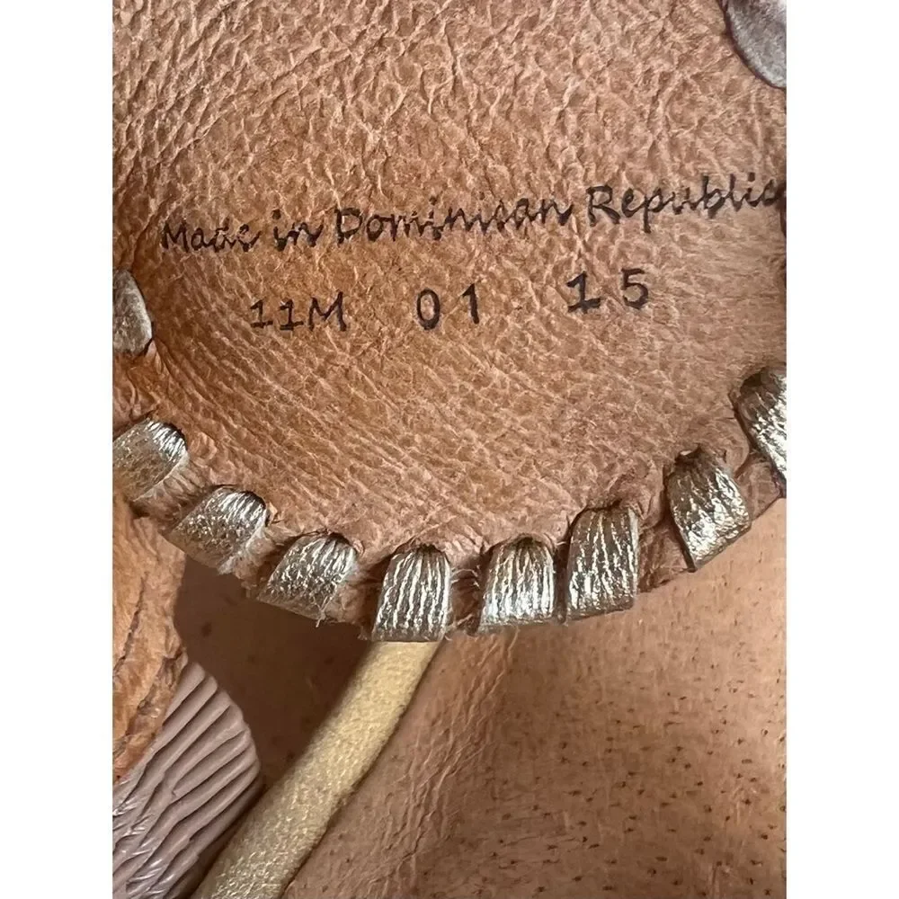 Jack Rogers Women’s Jacks Cork Gold Fleck Lucia Wedge Sandals Size 11